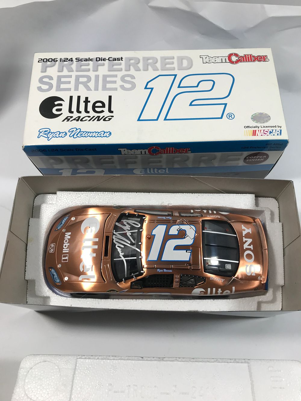 Lot 605: Autographed Ryan Newman #12 ALLTEL Copper