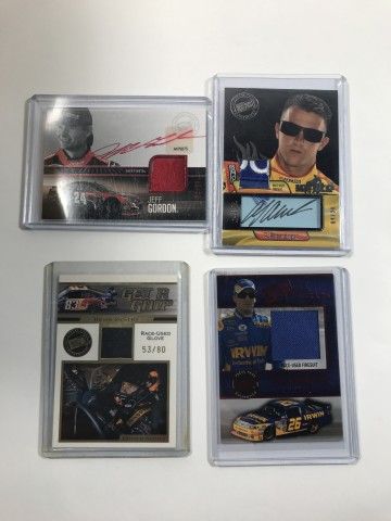 Lot 70: 4 Press Pass Numbered Cards NASCAR Drivers