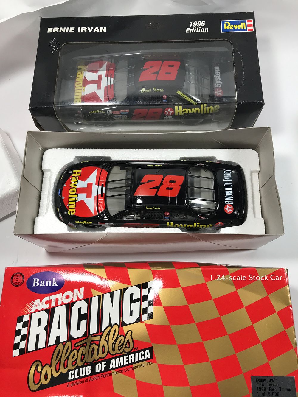 Lot 705: Kenny & Ernie Irwin #28 Havoline Diecast Cars
