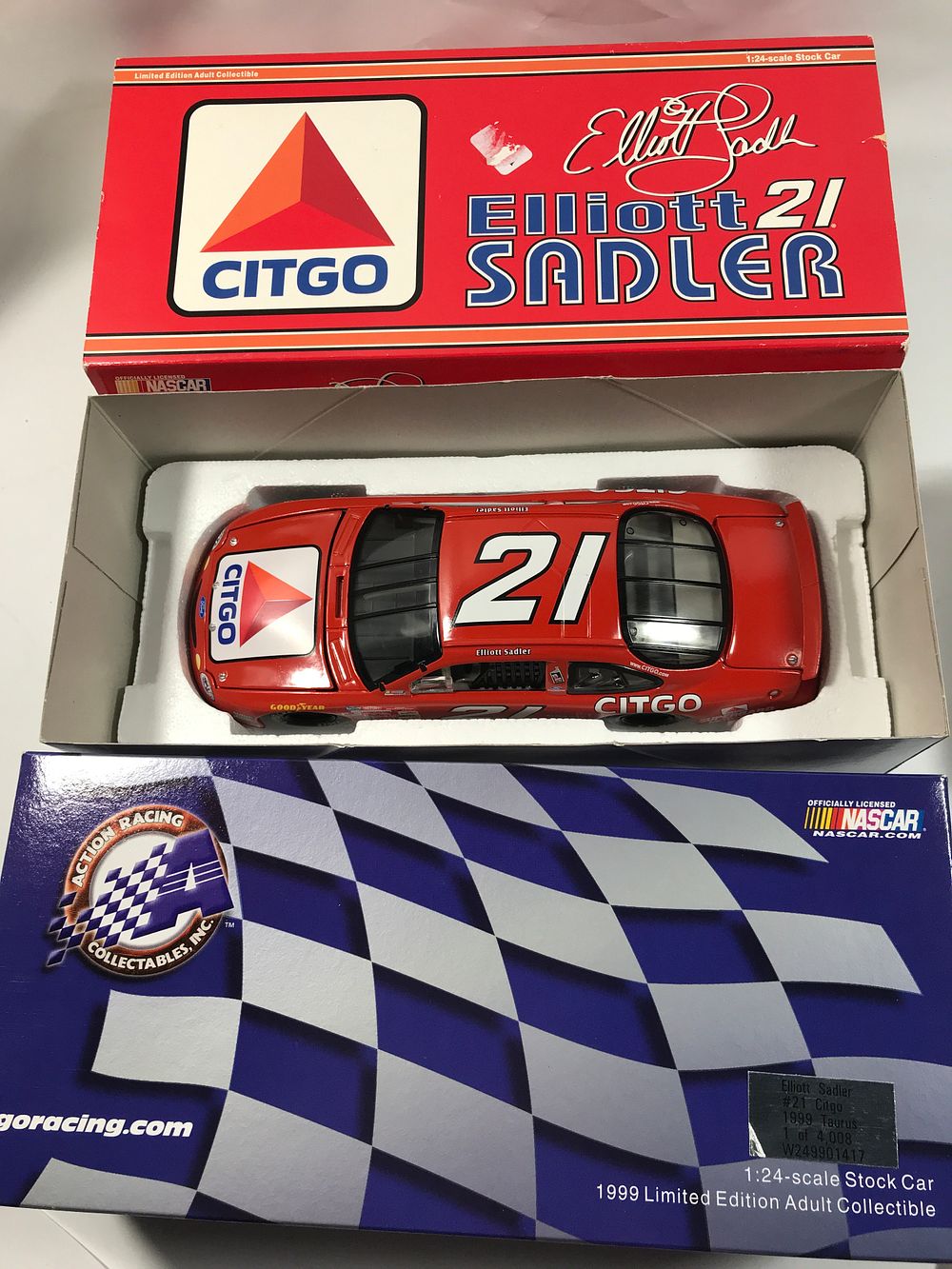 Lot 707: Elliott Sadler #21 Citgo 1999 Taurus Diecast