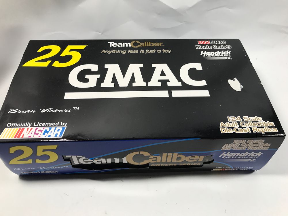 Lot 710: Team Caliber Brian Vickers #25 GMAC Die-cast NIB