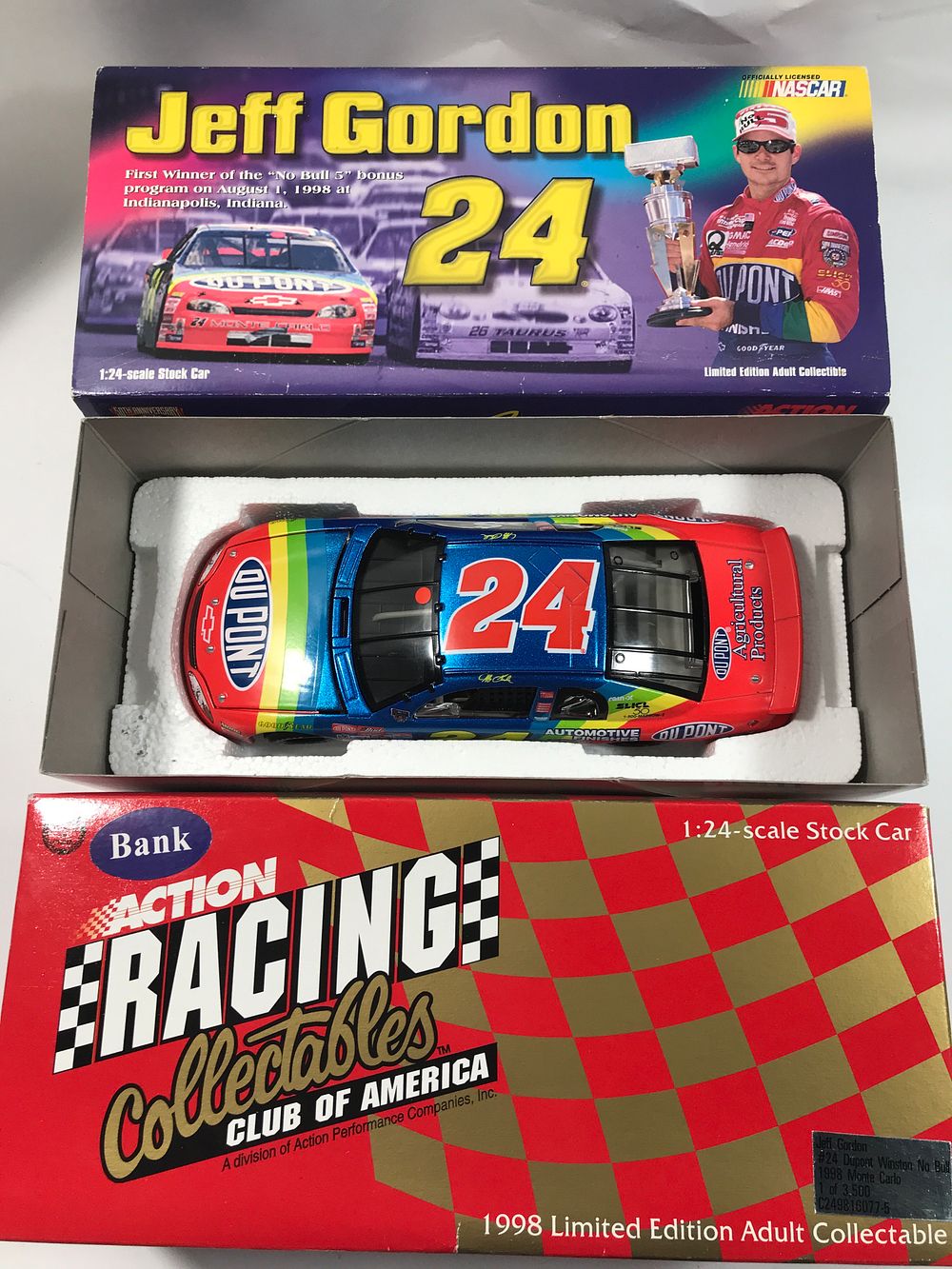 Lot 1126: Jeff Gordon #24 DuPont Winston No Bull Win