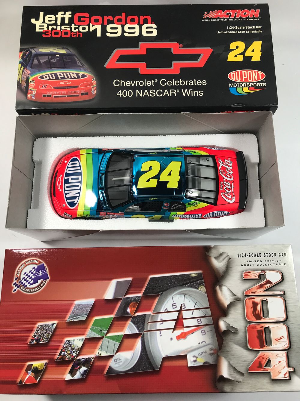 Lot 1129: Jeff Gordon #24 DuPont Chevy 400th Win