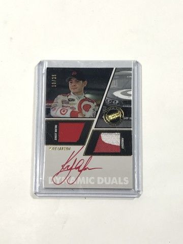 Lot 81: Kyle Larson 2014 Press Pass Autographed Card Numbered 18 / 25
