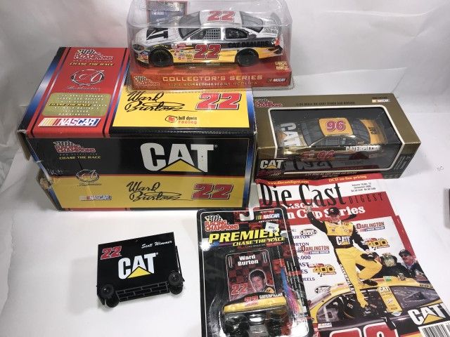 Lot 407: CAT Racing Collection: Ward Burton Diecast Cars & David Green 1/24 scale Diecast,