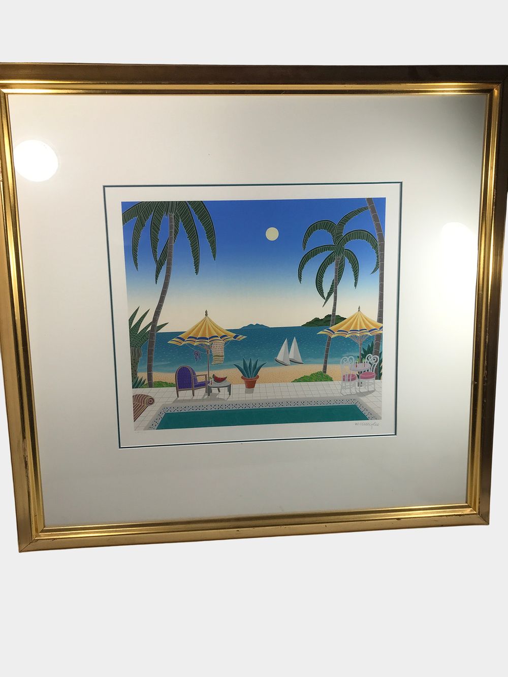 Lot 300: Thomas McKnight 'Balcony scene' (Signed)