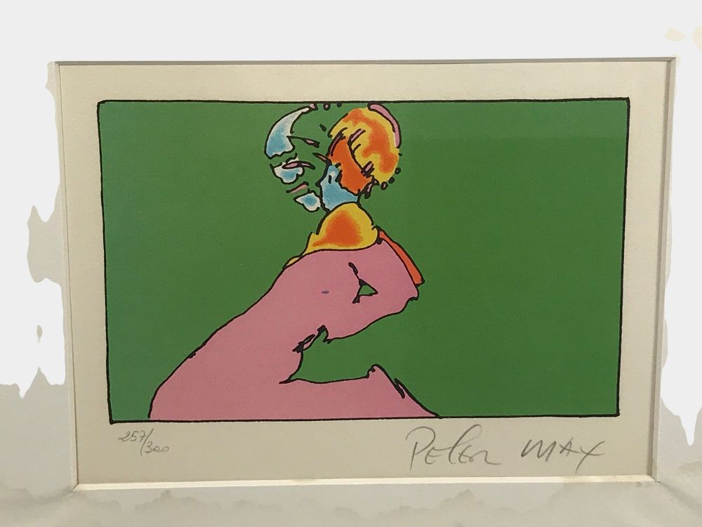 Lot 304: Peter Max Signed and Numbered Lithograph Facing Left 1976
