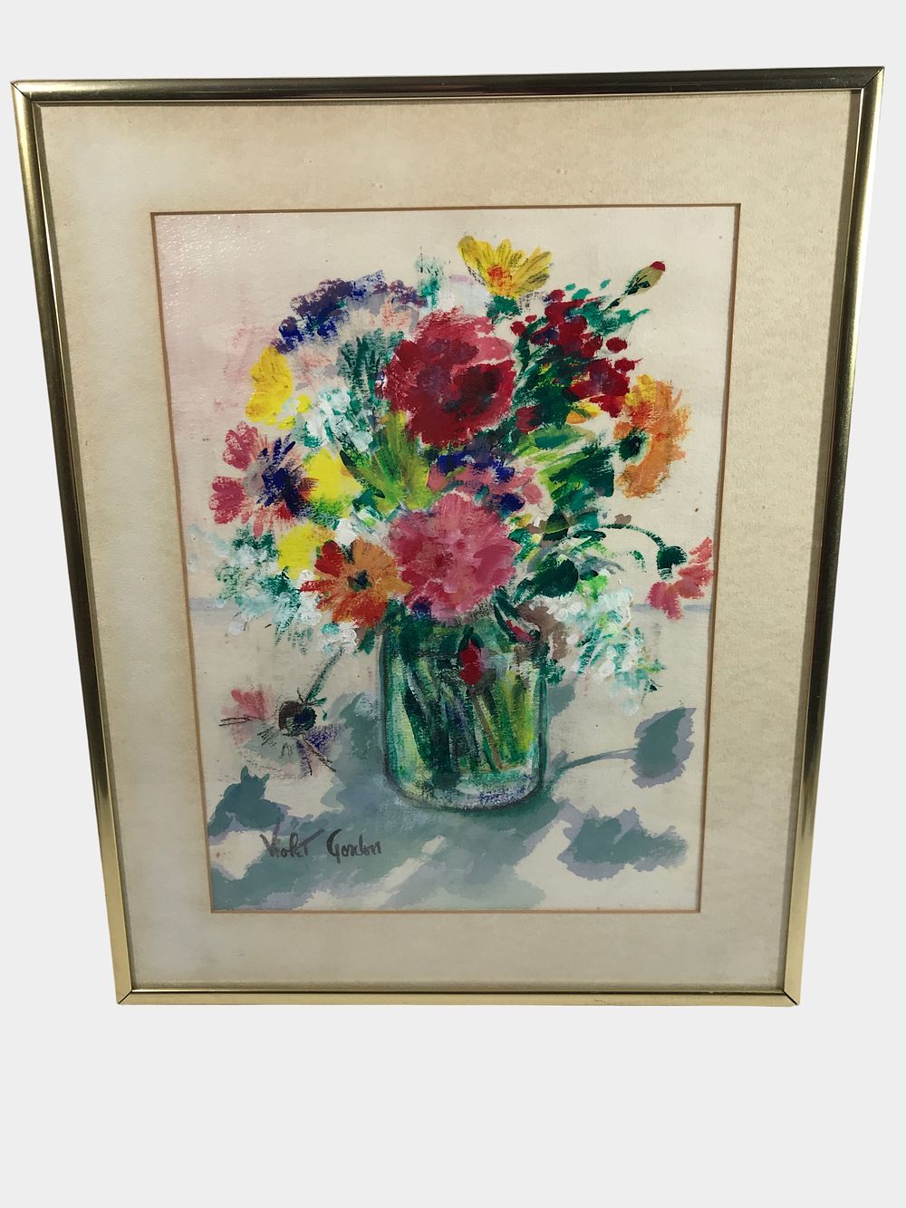 Lot 310: Violet Gordon 'Garden Flowers' (Signed)
