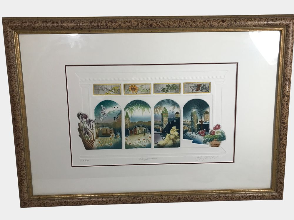 Lot 311: Sonia Gilbert Signed and Numbered Intaglio Print Coup de coeur 253/500