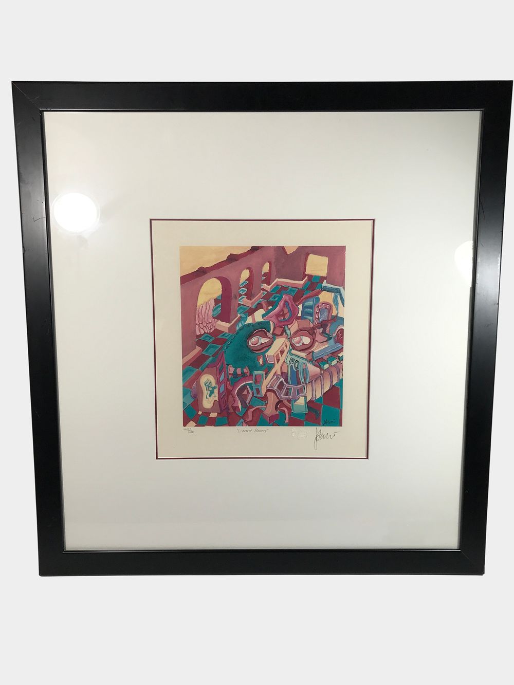 Lot 313: Jerry Garcia Signed Limited Edition Offset Lithograph Lizard Board 447/500