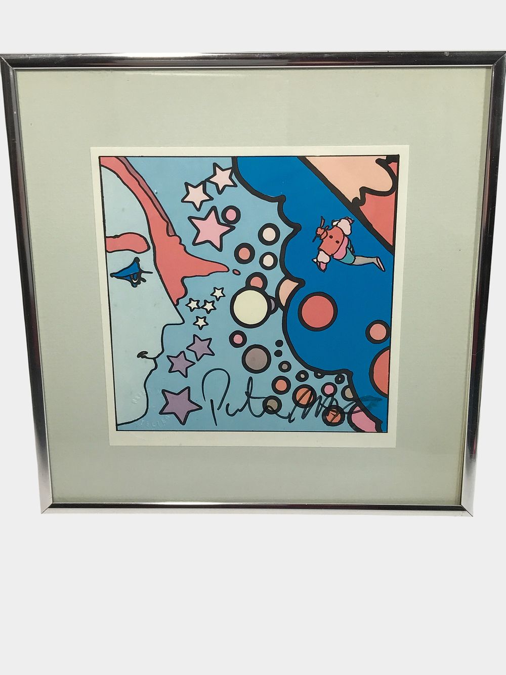 Lot 315: Peter Max Signed and Embossed Serigraph Framed Pop Art Print