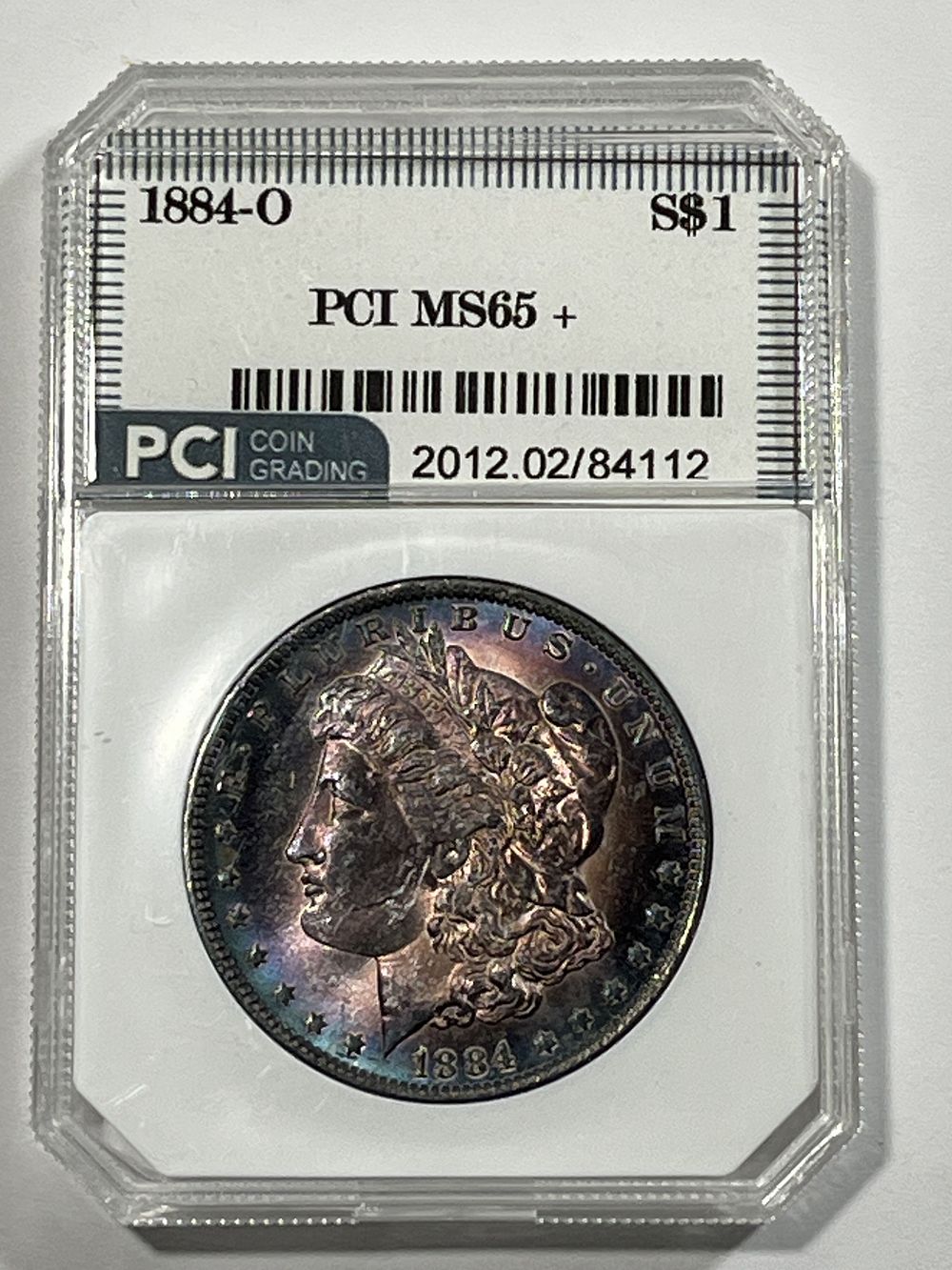 Lot 18: 1884 O Morgan Dollar PCI MS65+