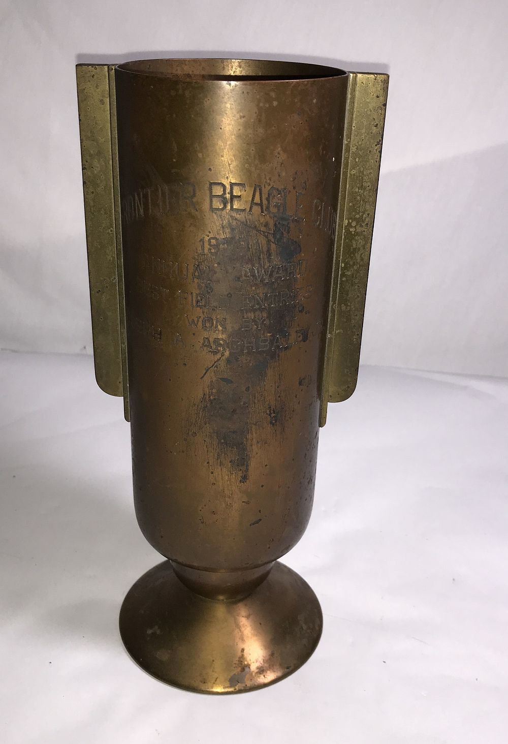 Lot 22: 1939 Silver Crest Bronze Dog Show Trophy