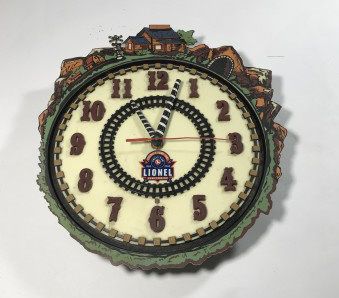 Lot 53: Vintage Lionel 100 Anniversary Animated Wall Clock