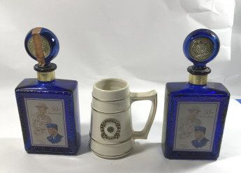 Lot 71: American Legion 50th anniversary Liquor Decanters