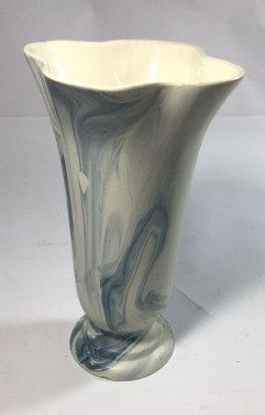 Lot 90: Handcrafted Pottery Vase w/ Trumpet Style Rim