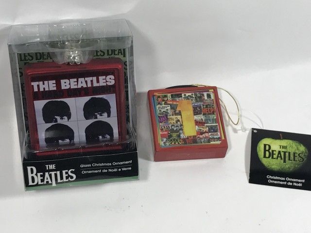 Lot 431: The Beatles Christmas Ornaments (2)