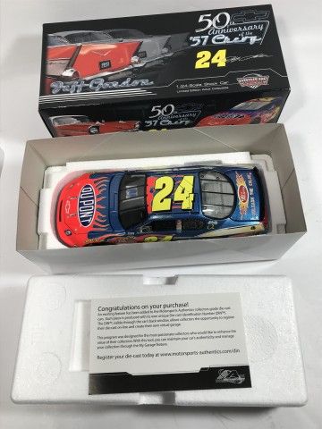 Lot 481: Jeff Gordon 50th Anniversary ‘57 Chevy Diecast