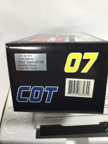 Lot 488: Jeff Gordon 2007 Chevy Impala COT Diecast
