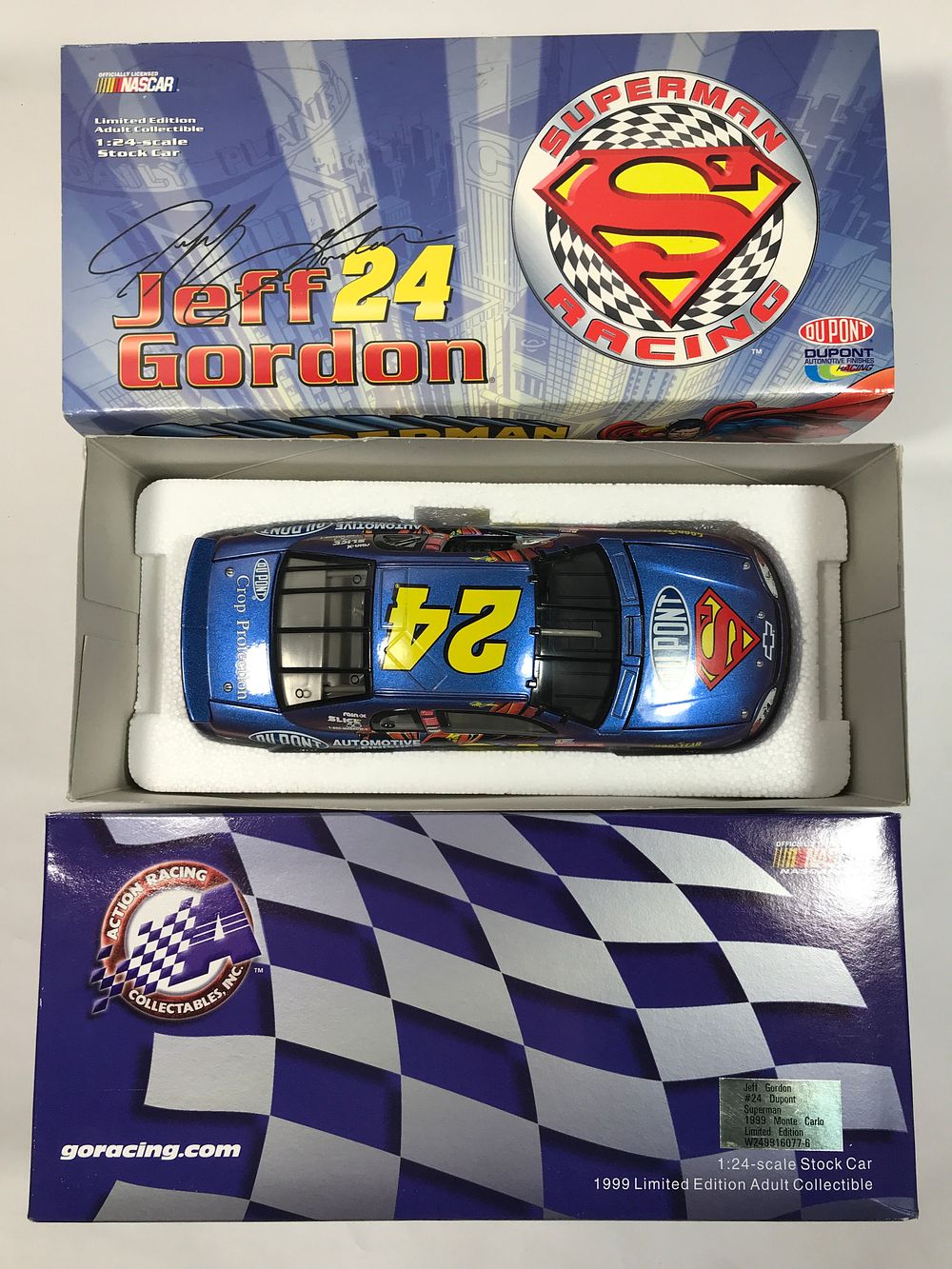 Lot 515: Jeff Gordon #24 DuPont Superman Limited Edition