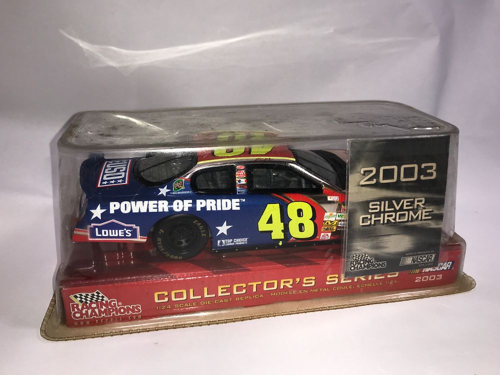 Lot 535: Silver Chrome 2003 Jimmie Johnson Diecast NIB