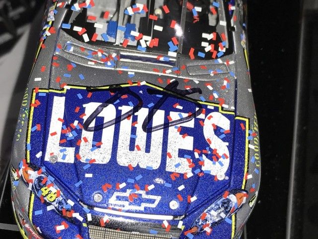 Lot 541: Jimmie Johnson Autographed # 48 Lowes