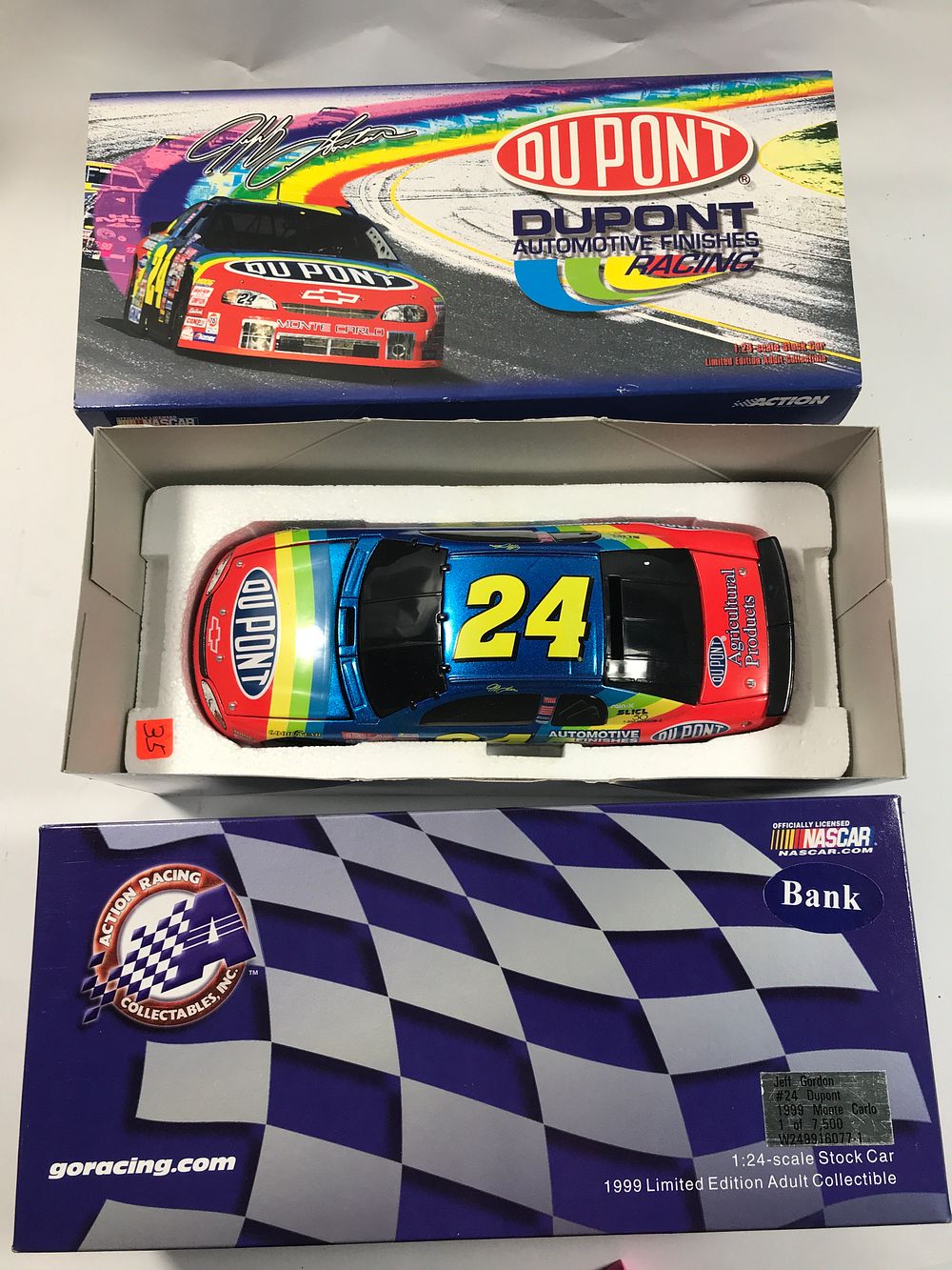 Lot 568: Jeff Gordon 1999 Monte Carlo Diecast Action