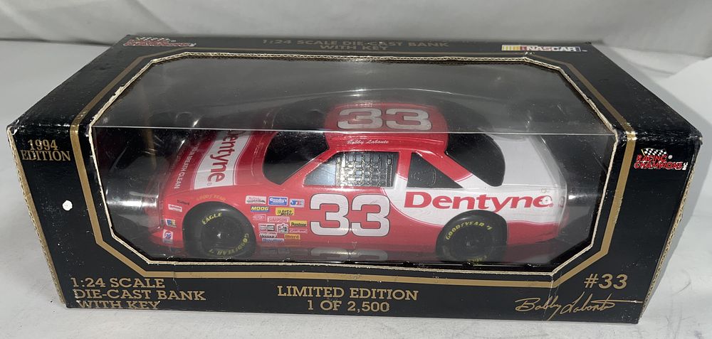 Lot 576: Bobby Labonte #33 Dentyne Die-Cast Bank
