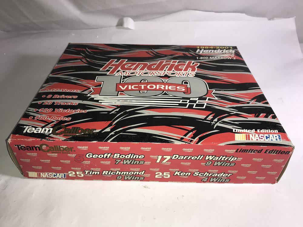 Lot 592: 2001 Team Caliber 100 Victories Die-Cast & Drivers