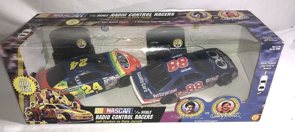 Lot 598: Jeff Gordon vs Dale Jarrett Radio Control Racers