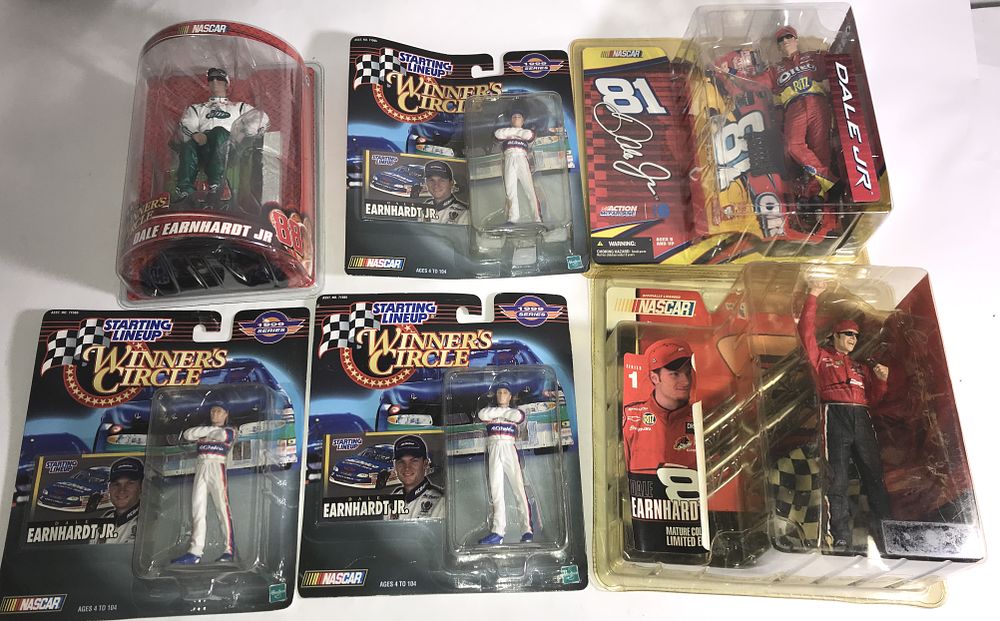 Lot 632: Dale Earnhardt Jr Action Figures (6) NIB