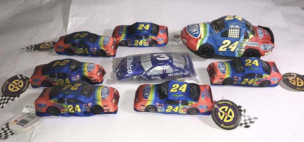 Lot 639: Speedy Beanies Collection - Mostly Jeff Gordon