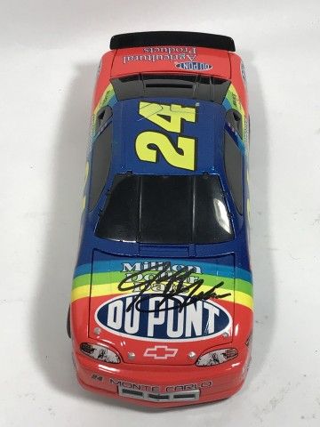 Lot 710: Autographed Jeff Gordon #24 DuPont Diecast Car