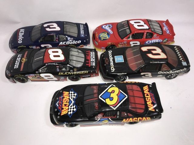 Lot 711: Dale Earnhardt Jr & Sr Diecast Race Cars (5)