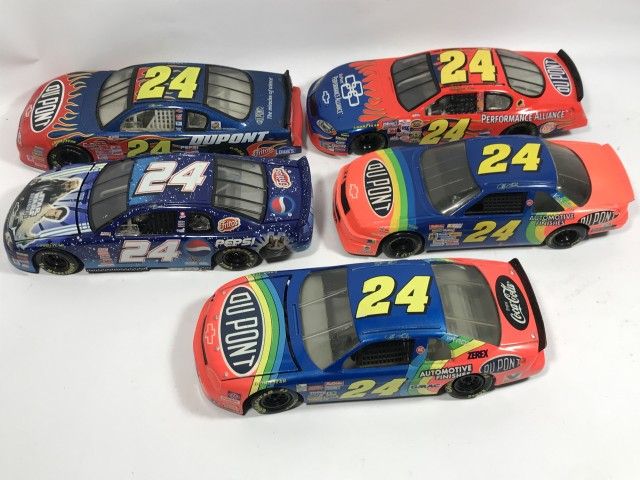 Lot 712: Jeff Gordon #24 Diecast Race Cars (5)