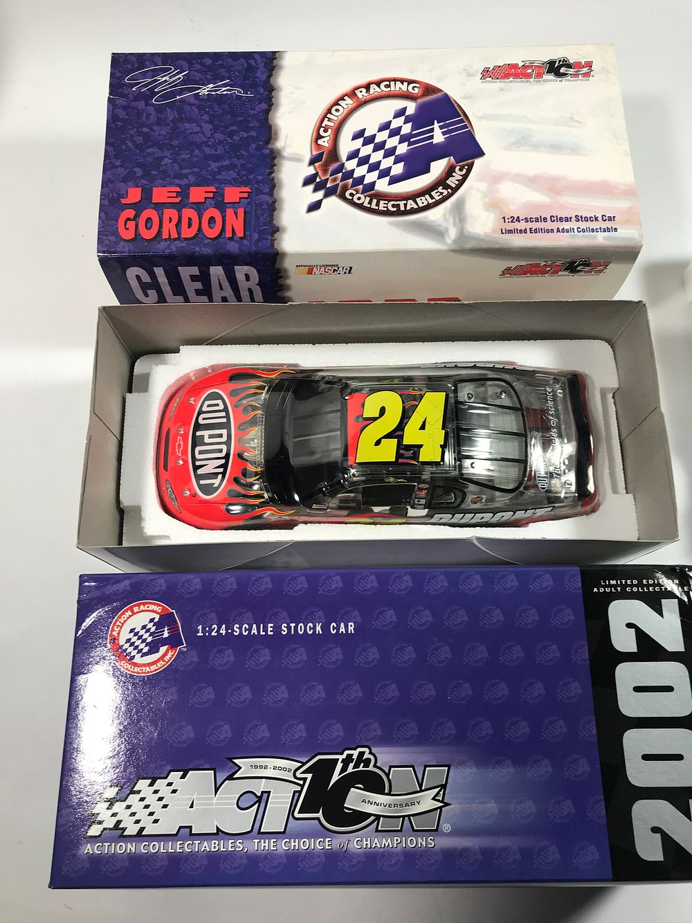 Lot 726: Jeff Gordon Clear #24 DuPont Limited Edition