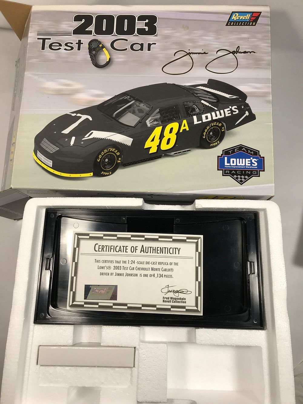 Lot 734: Jimmie Johnson 2003 Test Car 1:24 Scale Die-Cast