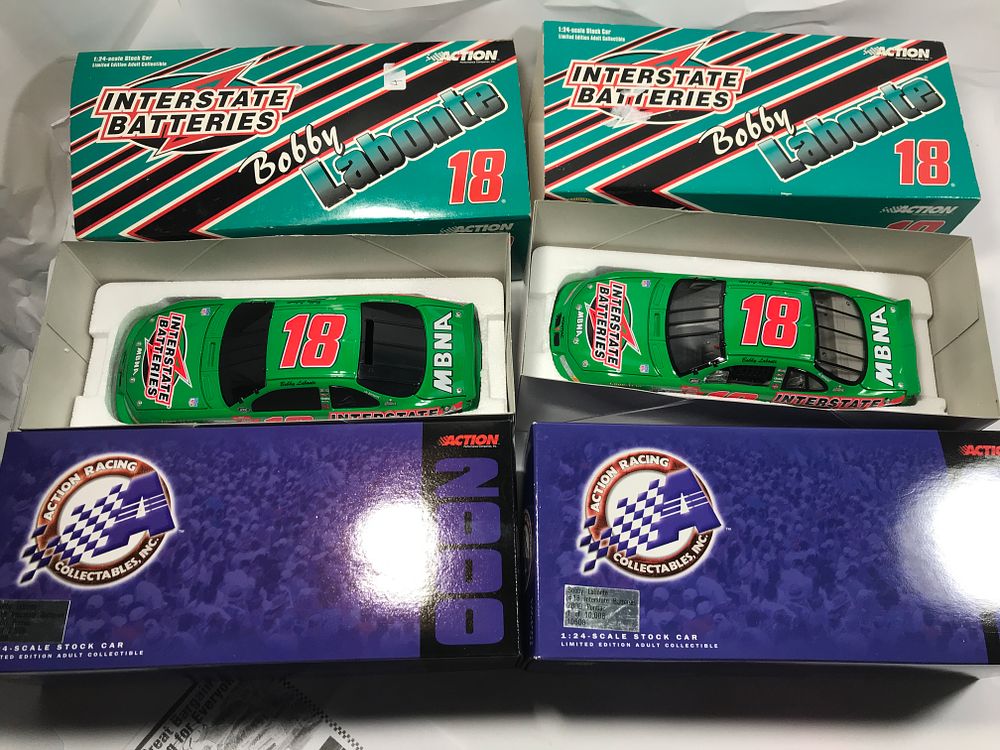 Lot 736: 2 Bobby Labonte #18 Interstate Batteries 2000