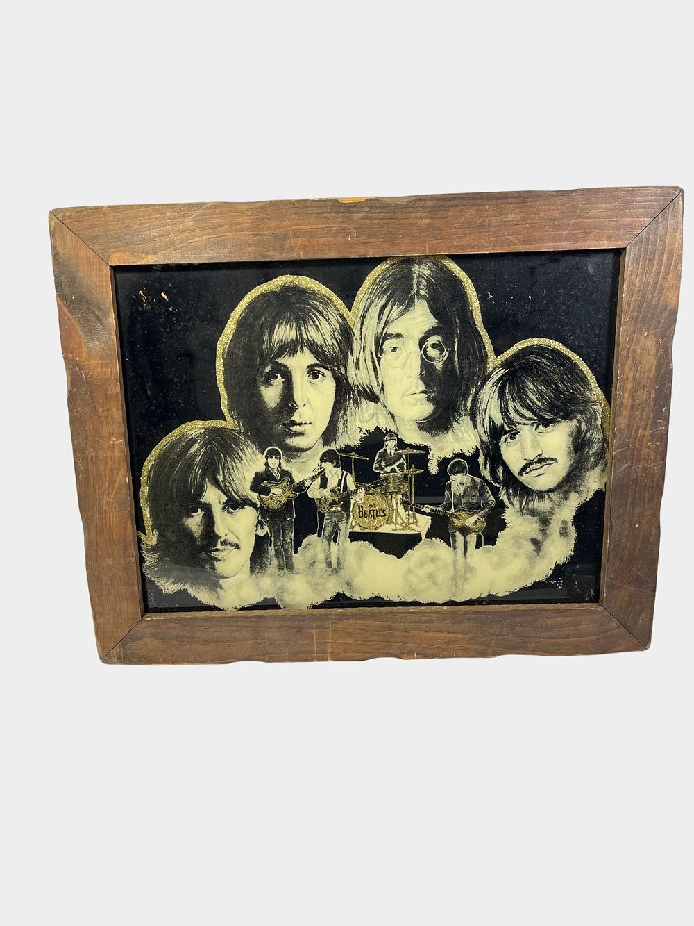 Lot 319: Vintage The Beatles Souvenir Carnival Prize Mirror Stamped IBM 933960
