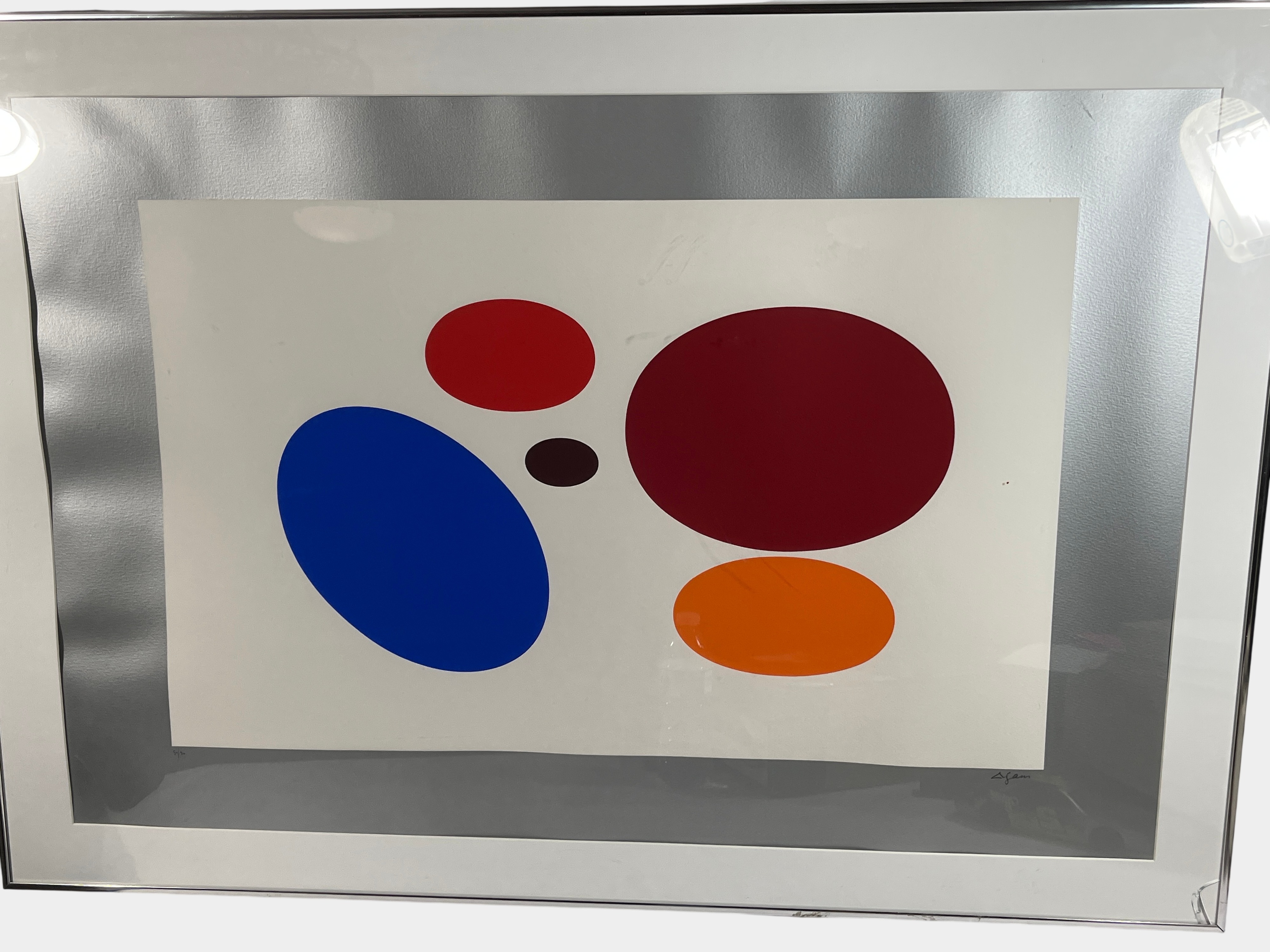 Yaacov Agam Hand Signed and Numbered Serigraph One and Another Deluxe VII
