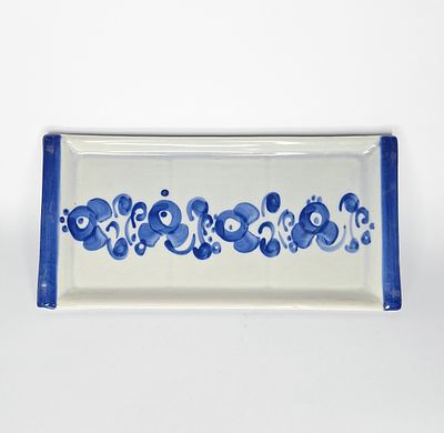 לפיד - לפיד. מגש קרמיקה ישראלית, תוצרת לפיד מסדרת ערבסק. חתום