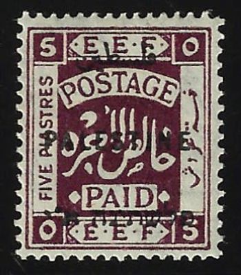 בול E.E.F, אוגוסט 1922, סדרה LONDON II, סטנלי גיבונס SG 86. ערך קטלוגי: 80 דולר