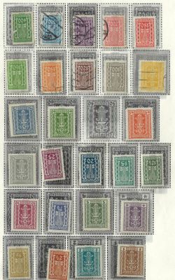 לוט בולי אוסטריה, The Republic of Austria, מצבים שונים, שנים 1922-1924, מצבים שונים: M.N.H 