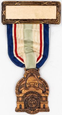 מדליה/עיטור לותיקי הלוחמים היהודיים במלחמת העולם השניה, בוסטון מסצ'וסט, נושאת מגן דוד