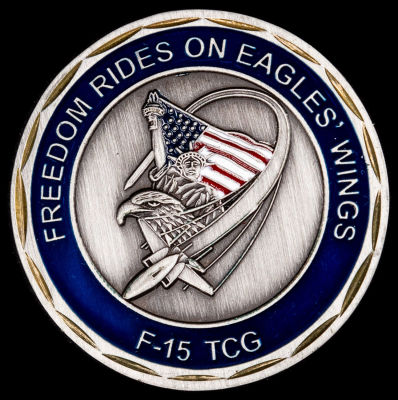 מדליה נדירה של צוות משתמשי מטוס F15, הנשר, TEAM EAGLE