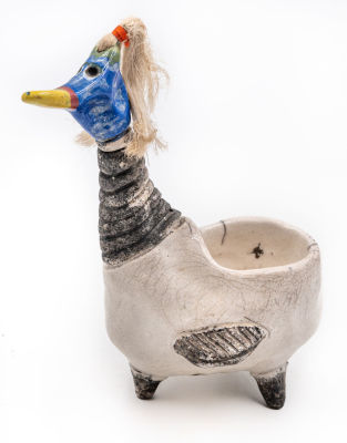 מארק יודל - בקבוק עיצובי מאת האמן מארק יודל, חתום. גובה: 15 ס"מ