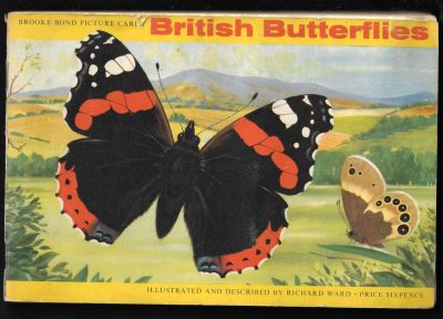 פרפרים - אלבום קלפים, פרפרים, BRITISH BUTTERFLIES, חברת ברוק בונד. 1963. הקלפים, 50 במספר, הושמו 