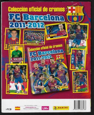ברצלונה - אלבום קלפים ברצלונה, 20011-2012, מהדורה ספרדית, הוצאת פניני, ריק לגמרי
