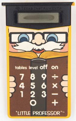 מחשבון "הפרופסור הקטן", LITTLE PROFESSOR, תוצרת טקסס אינסטרומנט, ארה"ב. שנות השמונים. לא נבדקה 