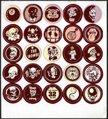 בומים - גיליון דפוס של 20 בומים - הסדרה האדומה, משחק בומים אורגינלי מקליפורניה שהגיע לישראל בראשית 